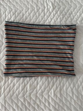 Brandy Melville Jenny Tube Top Multi Rainbow Stripe